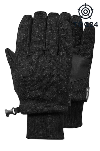 Tog 24 Black Storm Knitlook Powerstretch Gloves (D02362) | £24