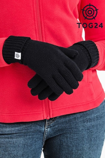 Tog 24 Black Brazen Knitted Gloves (D02382) | £24