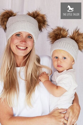 The Little Tailor Double Pom Pom Knitted Hat (D02402) | £16 - £18
