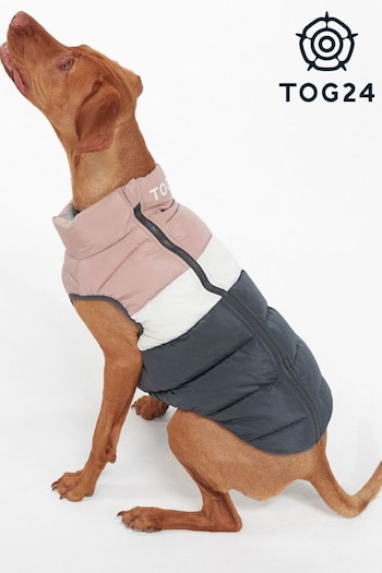 Tog 24 Pink Pooch Panel Padded Dog Jacket (D02409) | £28 - £34