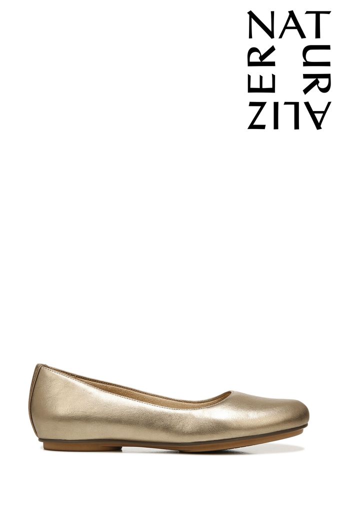 Buy Women s Gold Naturalizer Flat Online Next UK