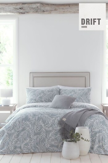 Drift Home Blue Joelle Duvet Cover and Pillowcase Set (D02589) | £30 - £50
