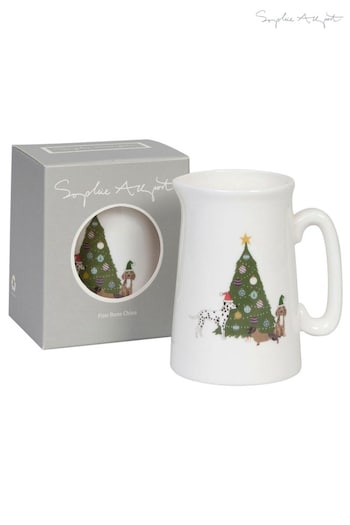 Sophie Allport White Christmas Dogs Small Jug (D02883) | £19