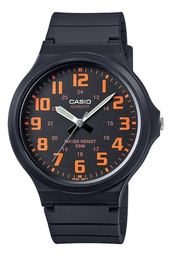 Casio 'CORE' Black Plastic/Resin Quartz Watch (D02953) | £20