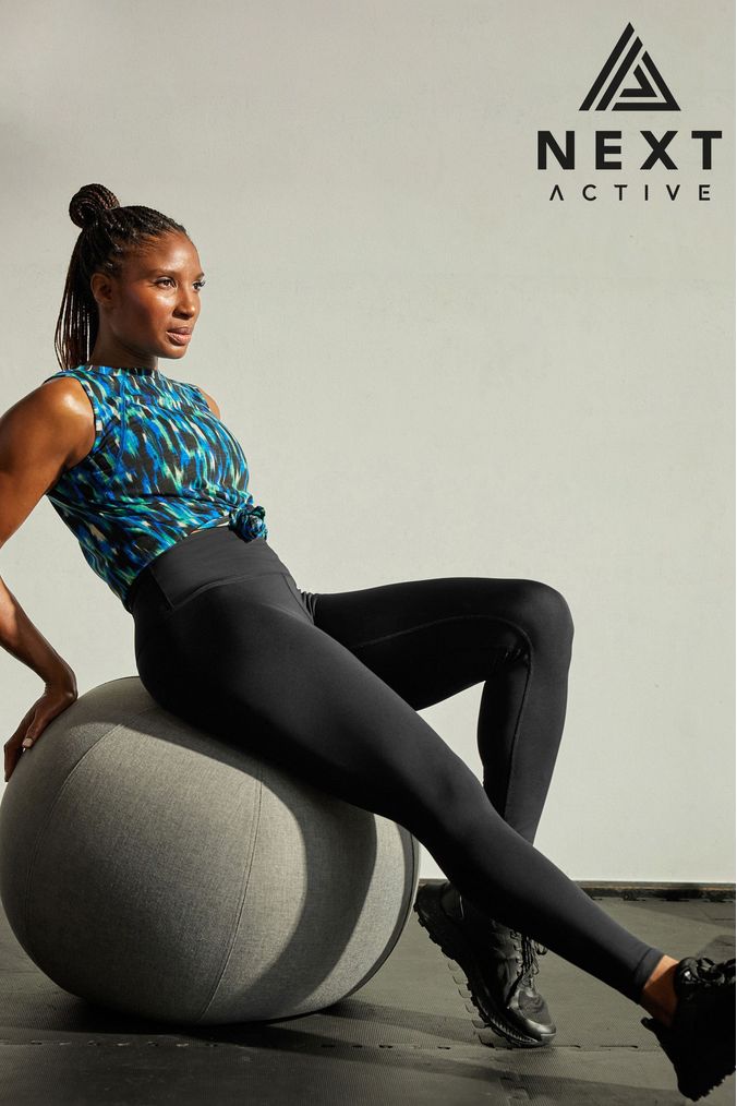 Ultimate Black Active New & Improved High Rise Sports Sculpting Leggings (D03536) | £20