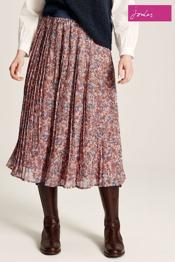 Joules Emery Pink Pleated Skirt (D03729) | £59.95