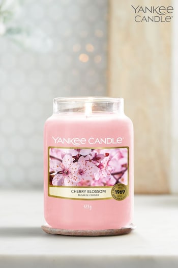Yankee Candle Pink Large Jar Cherry Blossom Scented Candle (D03866) | £30
