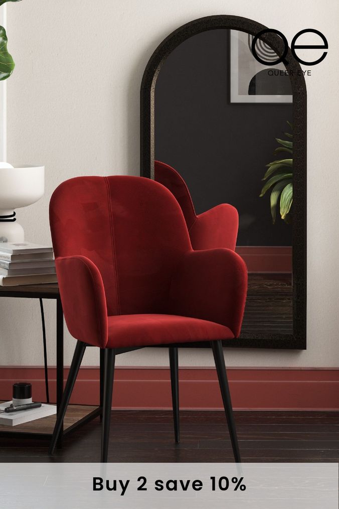 Red accent chairs set of 2 sale