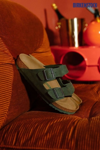 Birkenstock Khaki Green Arizona Sandals (D04038) | £85