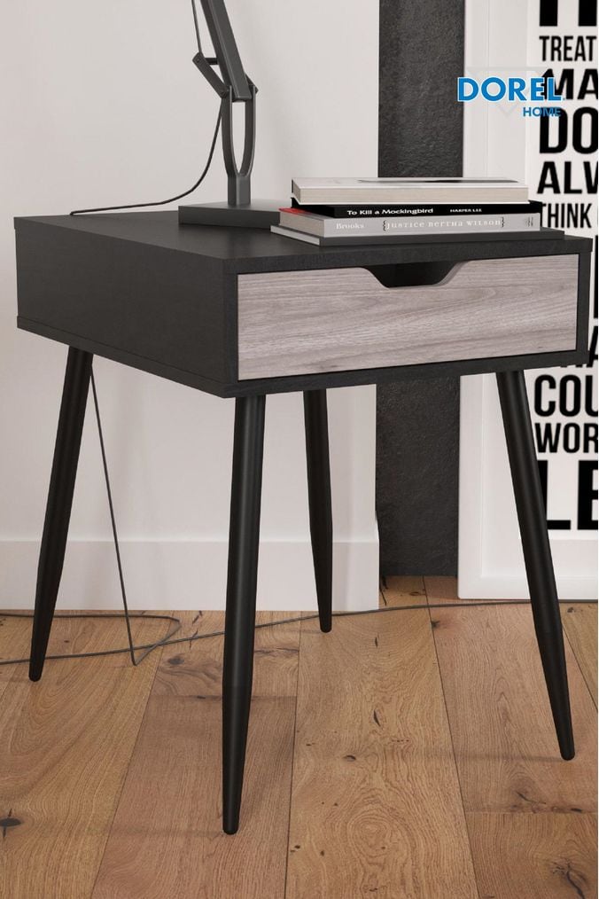 Copley end outlet table with storage