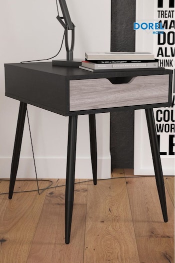 Queer Eye Black Two Tone Copley Side Table (D04160) | £80