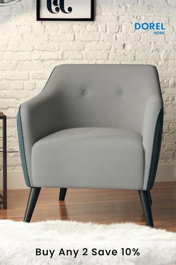 Queer Eye Grey Kayden Accent Chair (D04178) | £400