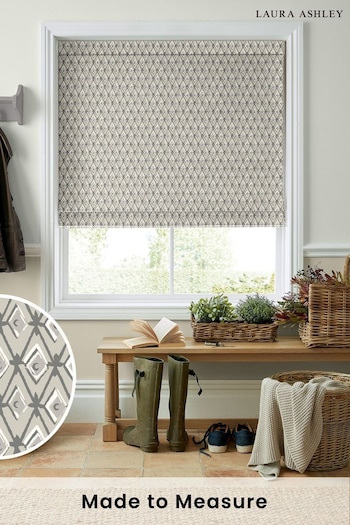 Laura Ashley Silver Saron Made To Measure Roman Blinds (D04311) | £79