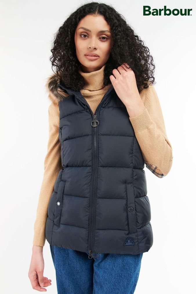 Buy Women s Gilets Blue Barbour Coatsandjackets Online Next UK