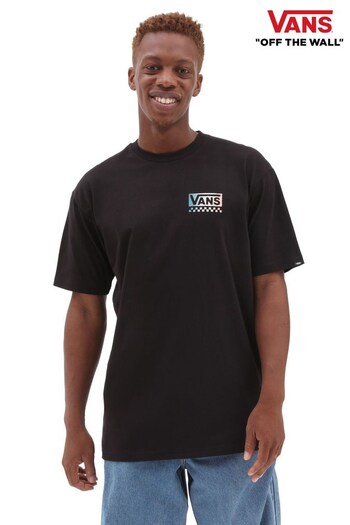 Vans Off The Wall Print Black T-Shirt (D04670) | £28