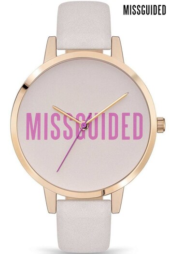 Missguided Ladies Pink Watch (D04749) | £35