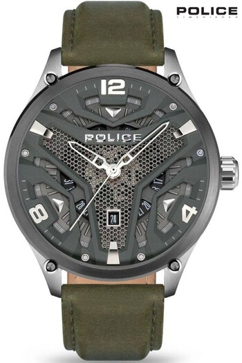 Police Gents Grey Waimea Watch (D04848) | £159