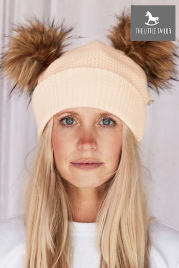 The Little Tailor Double Pom Pom Knitted Hat (D04918) | £22