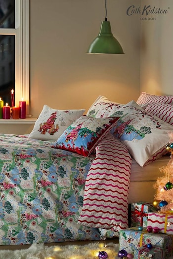 Cath Kidston Cream A Christmas Sky Duvet Cover And Pillowcase Set (D04961) | £50 - £90
