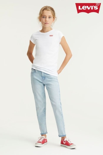 Levi's® Light Blue Mini Mom Denim Jeans abstract (D06312) | £45 - £50