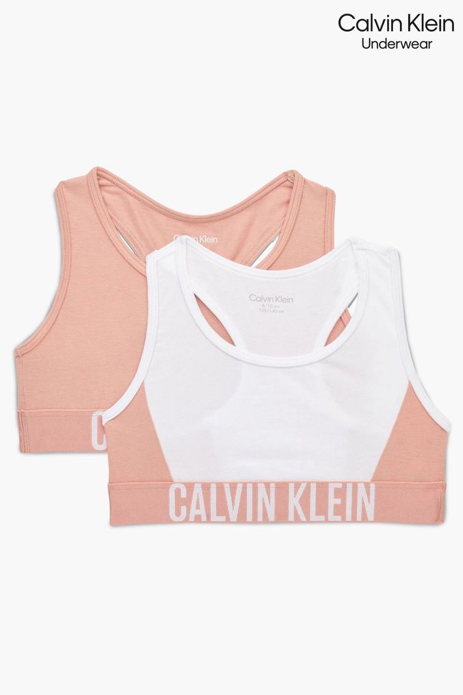 Calvin Klein Girls Pink Gradient Monogram Hoodie