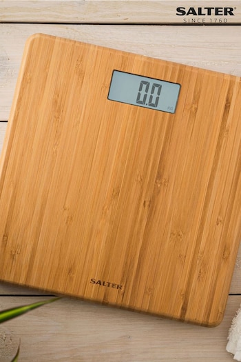 Salter Natural Eco FSC Bamboo Electronic Bathroom Scales (D06670) | £50