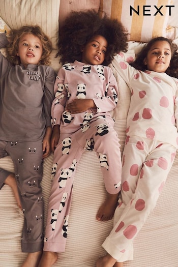 Panda/Cat/Spot Joggers Pyjamas 3 Packs (3-16yrs) (D07078) | £32 - £40