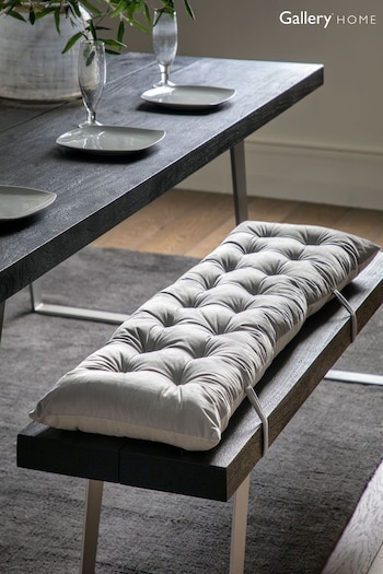 Gallery Home Grey Velvet Bench Pad (D07101) | £36