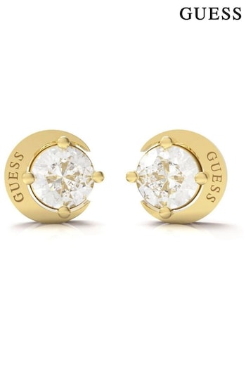 Guess Jewellery Ladies Gold Tone Moon Phases Earrings (D07162) | £39