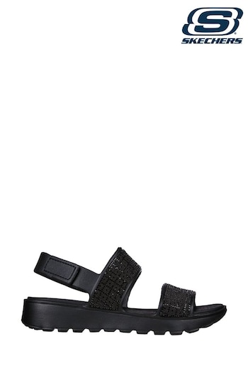 Skechers EUZ Black Footsteps Womens Sandals (D07256) | £39