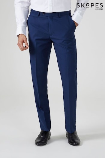 Skopes Kennedy Royal Blue Tailored Fit Suit Trousers (D07621) | £49