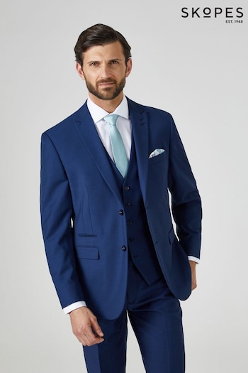 Skopes Kennedy Royal Blue Tailored Fit Suit Jacket (D07623) | £100