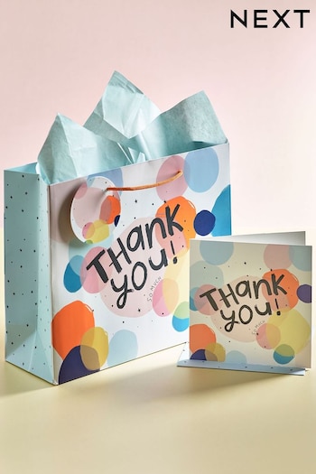Bright Thank You Gift Bag (D07852) | £4.25