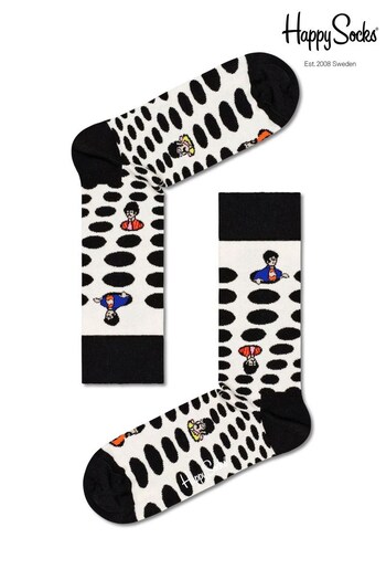 Happy Socks Natural Beatles Dots Socks (D07970) | £14