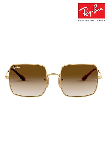 Ray-Ban Gold Square M3100 Sunglasses (D08131) | £164