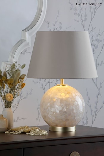 Laura Ashley Cream Mathern Complete Table Lamp (D08217) | £130