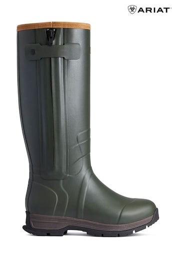 Ariat Green Burford Insulated Zip Rubber Boots (D08404) | £200