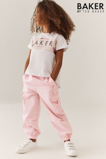 Baker by Ted Baker Pink Parachute Cargo amp Trousers (D08909) | £28 - £33