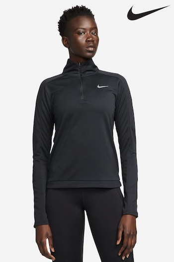 Nike Black DriFIT Pacer 1/4Zip Running Top (D08939) | £40