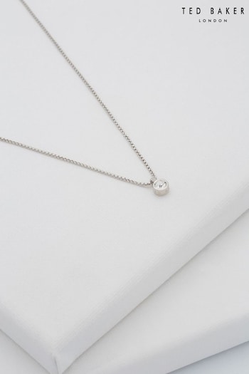 Ted Baker Silver Tone SININAA: Crystal Pendant Necklace (D09158) | £30