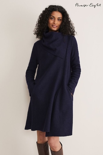 Phase Eight Blue Bellona Knit Coat (D09270) | £125