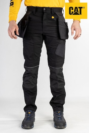 CAT Stretch Pocket Black trace Trousers (D09485) | £70