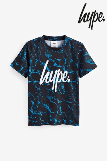 Hype. Boys X-Ray Pool Mini Script Black T-Shirt (D09570) | £18