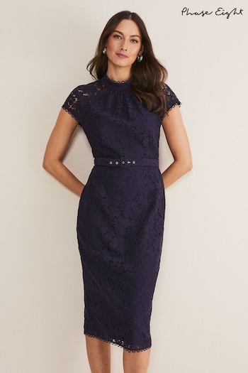 Phase Eight Blue Aurora Lace Dress (D09810) | £149
