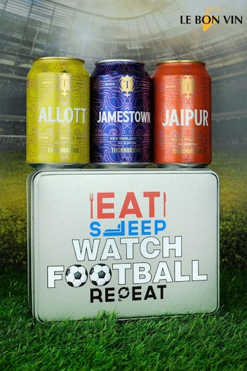 Le Bon Vin Watch Football Tin Craft Beer Gift Set (D09974) | £26