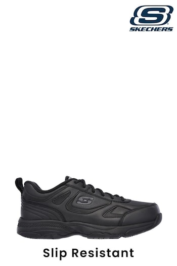 Skechers Asymmetric Black Work Relaxed Fit: Dighton Bricelyn Safety Slip Resistant Womens Trainers (D10501) | £69