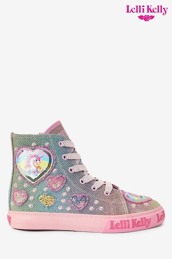 Lelli Kelly Pink Glitter Mid Boots (D10686) | £70