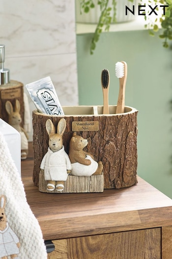 Natural Woodland Spa Toothbrush Tidy (D10958) | £16