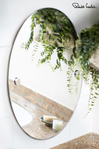 Robert Welch Silver Oblique Wall Mirror (D11020) | £160