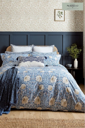 Morris & Co Blue Pimpernel Pillowcase (D11174) | £90 - £145